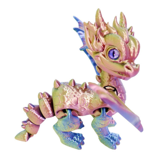 3D Print Wing Dragon Figure (Glass Eyes)