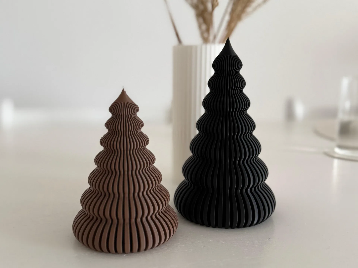3D Printed Modern Shabby Chic Cozy Serene Christmas Tree Decoration