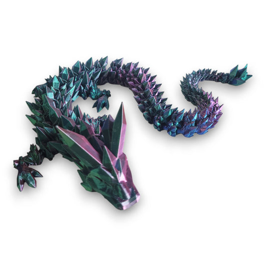3D Printed Articulated Crystal Dragon