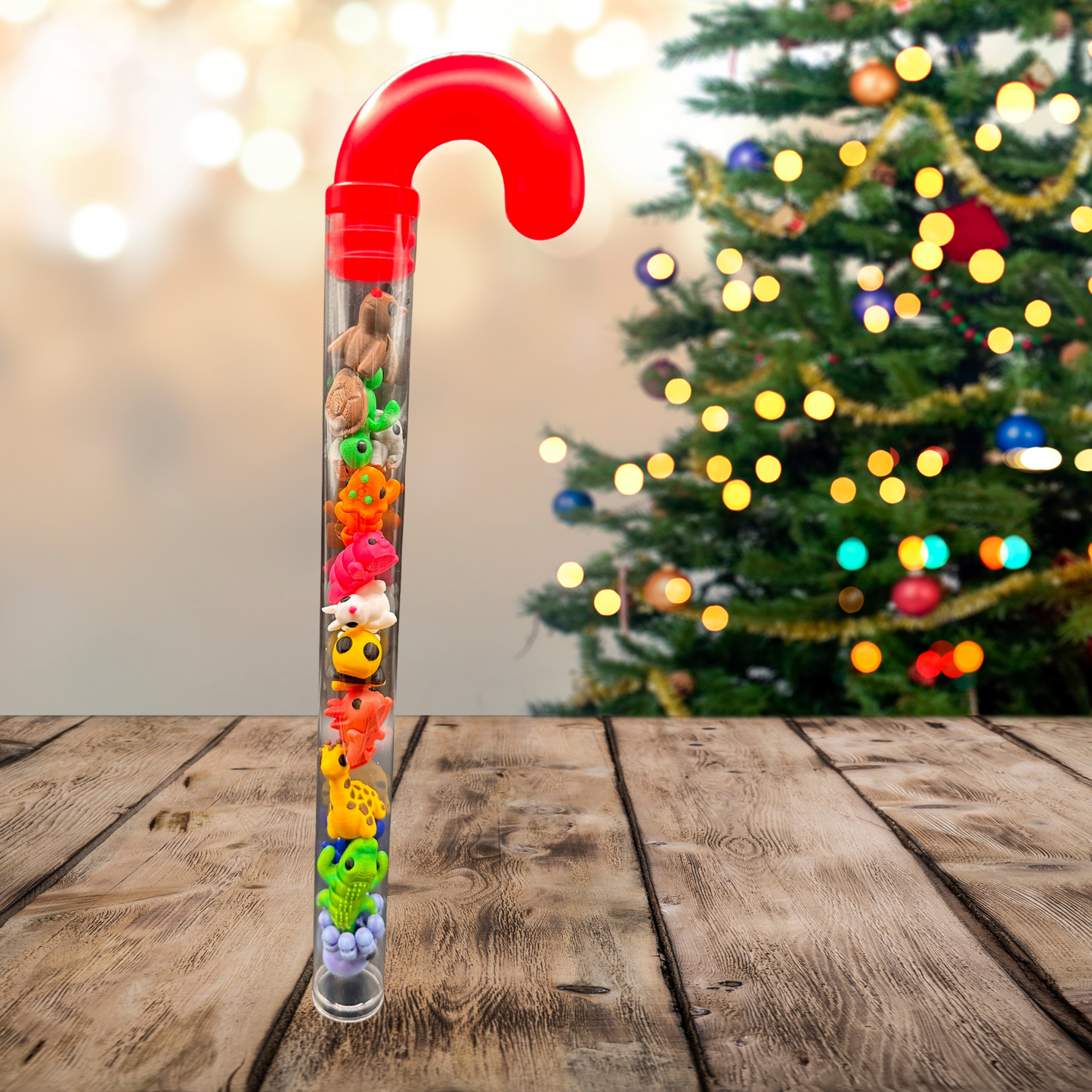 3D Printed Mini Animals in Candy Cane