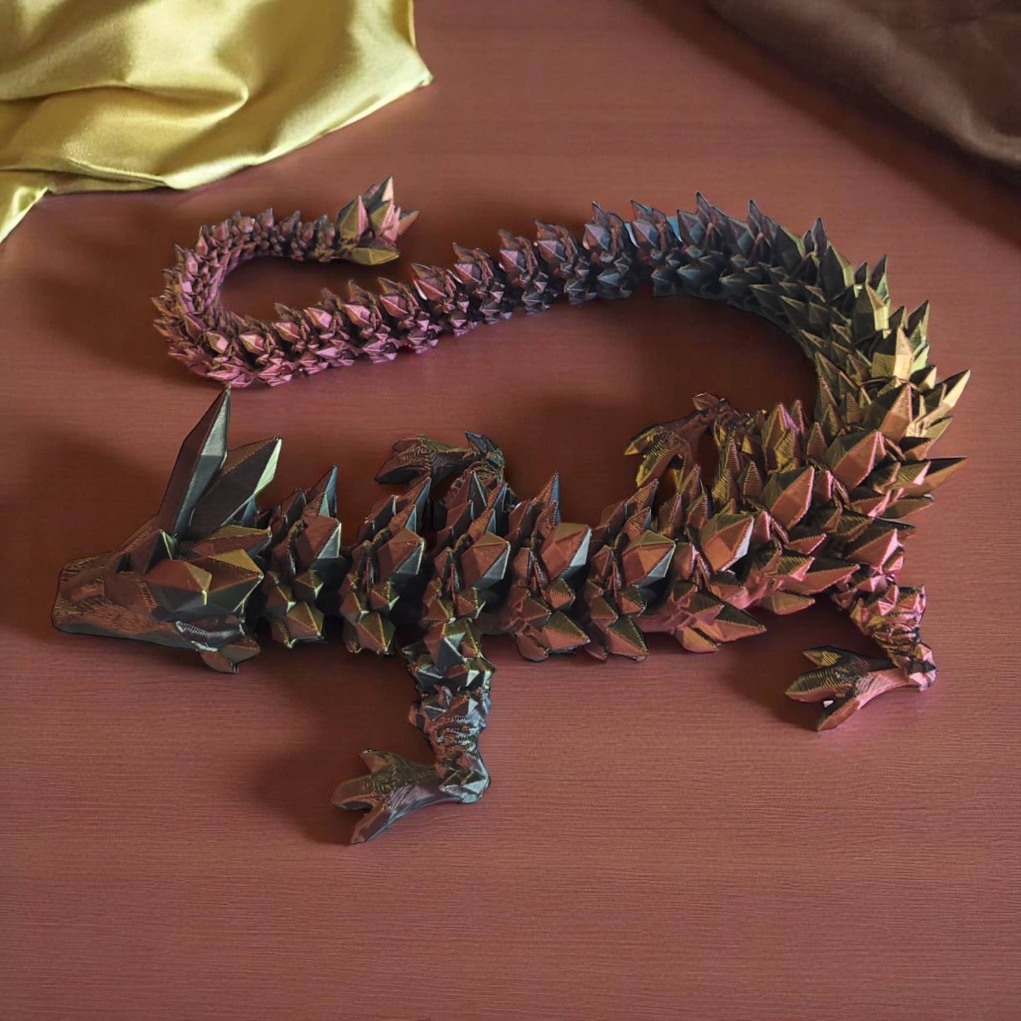 3D Printed Articulated Crystal Dragon