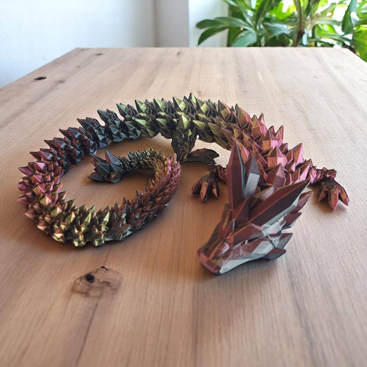 3D Printed Articulated Crystal Dragon