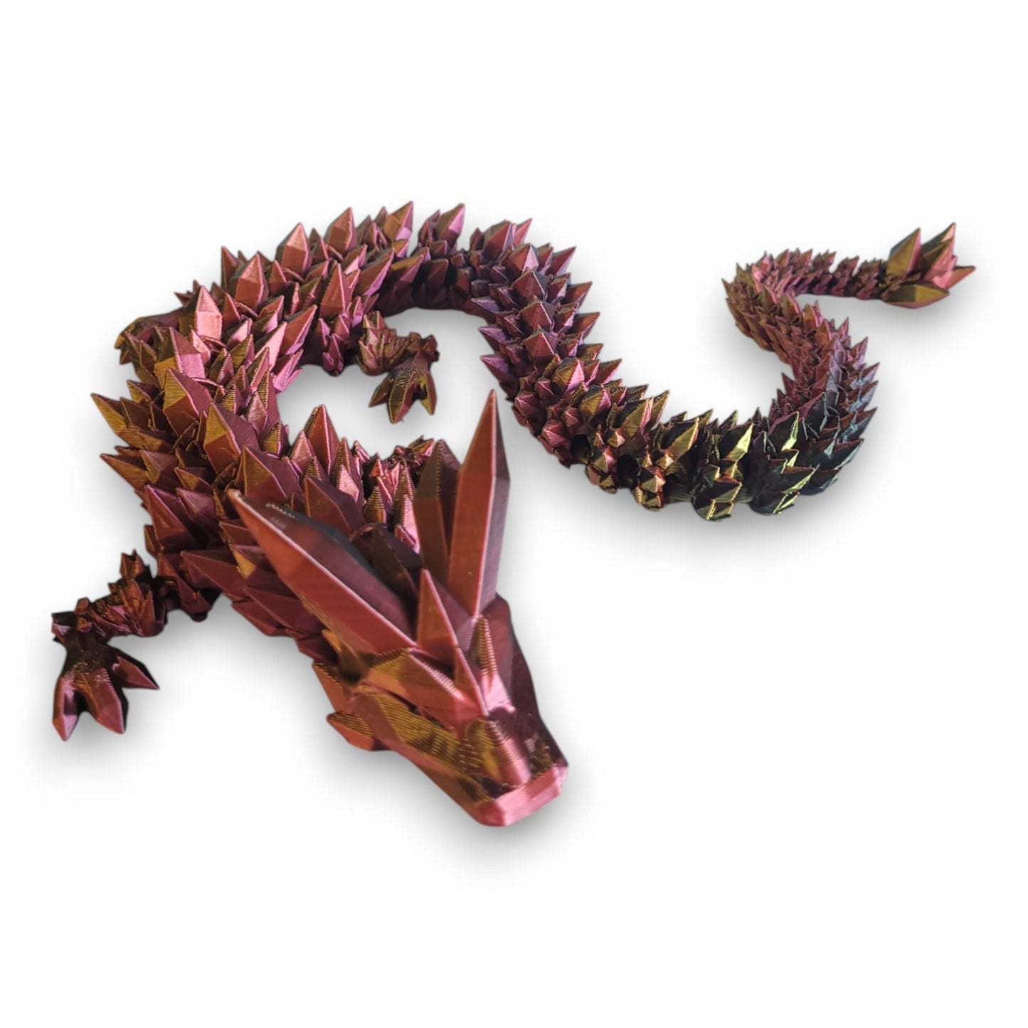 3D Printed Articulated Crystal Dragon