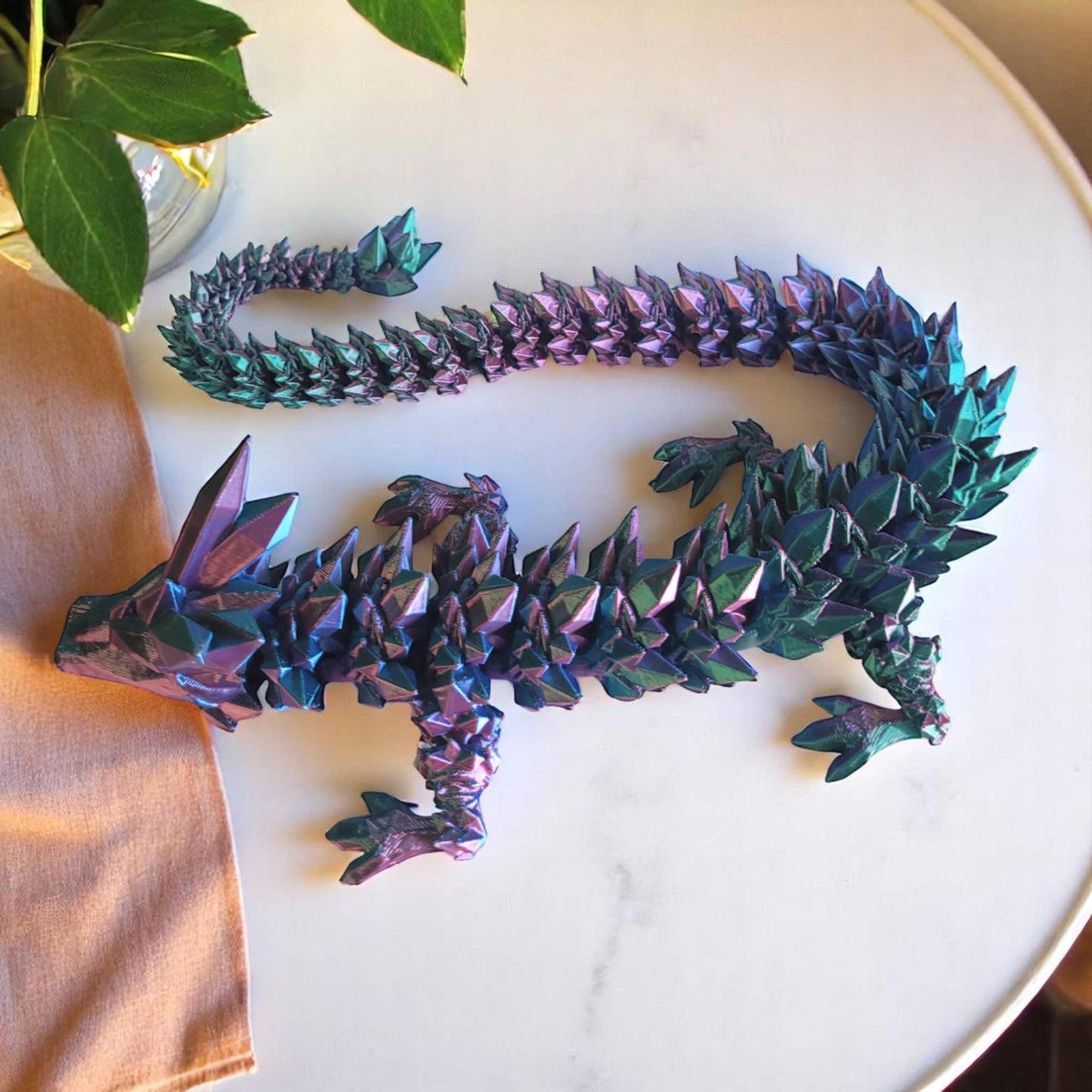 3D Printed Articulated Crystal Dragon